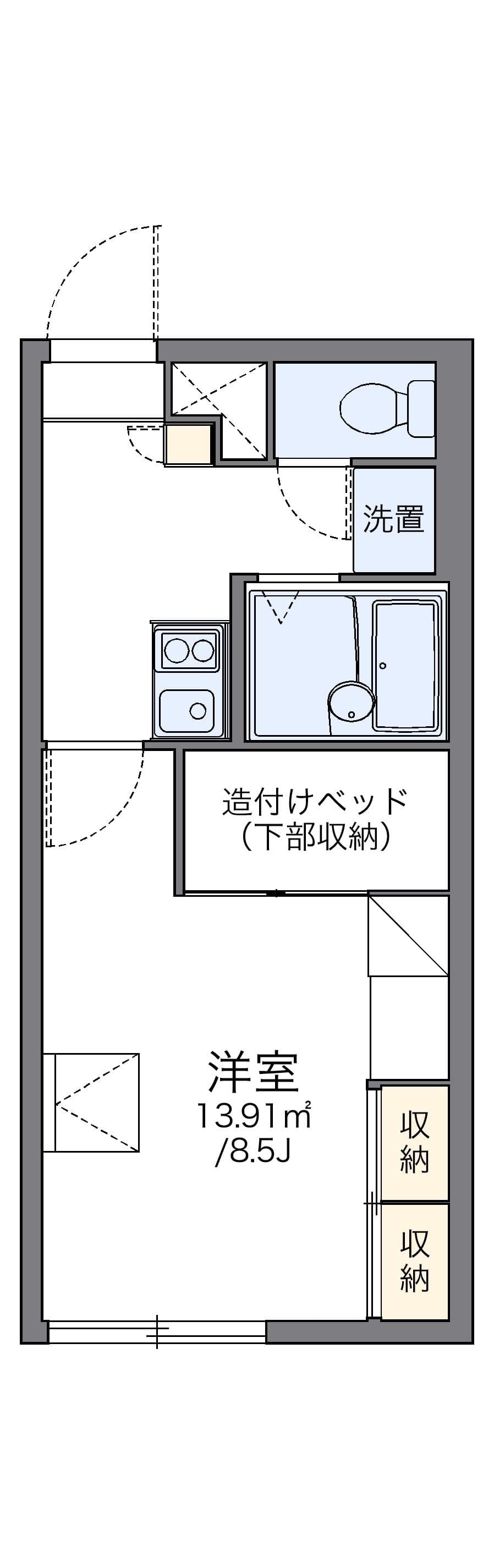 Preview floorplan of leopalace Fuji