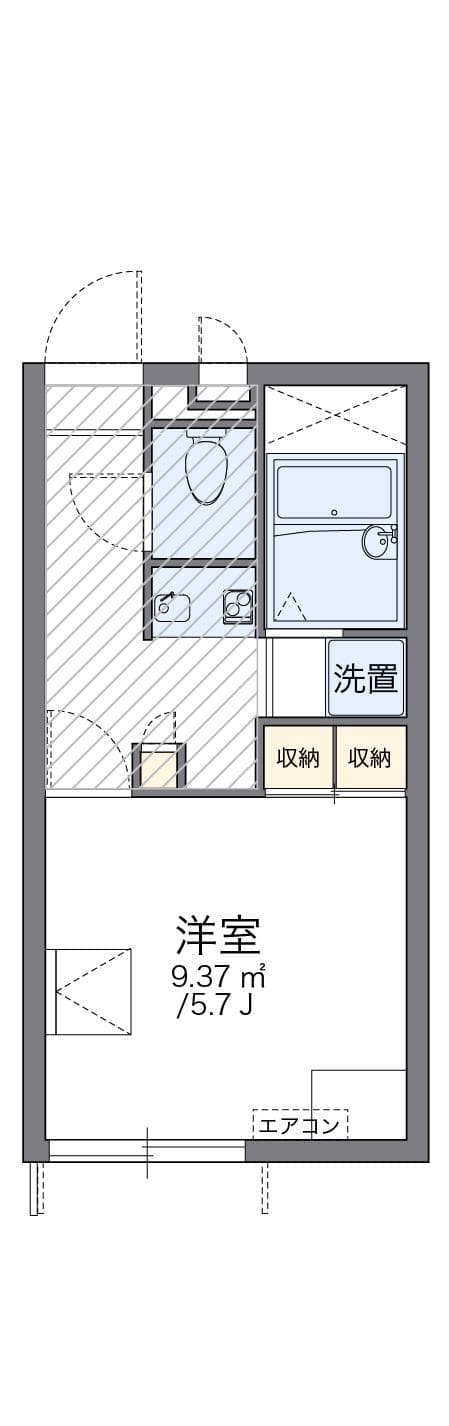 Preview floorplan of leopalace Saidaiji Minami