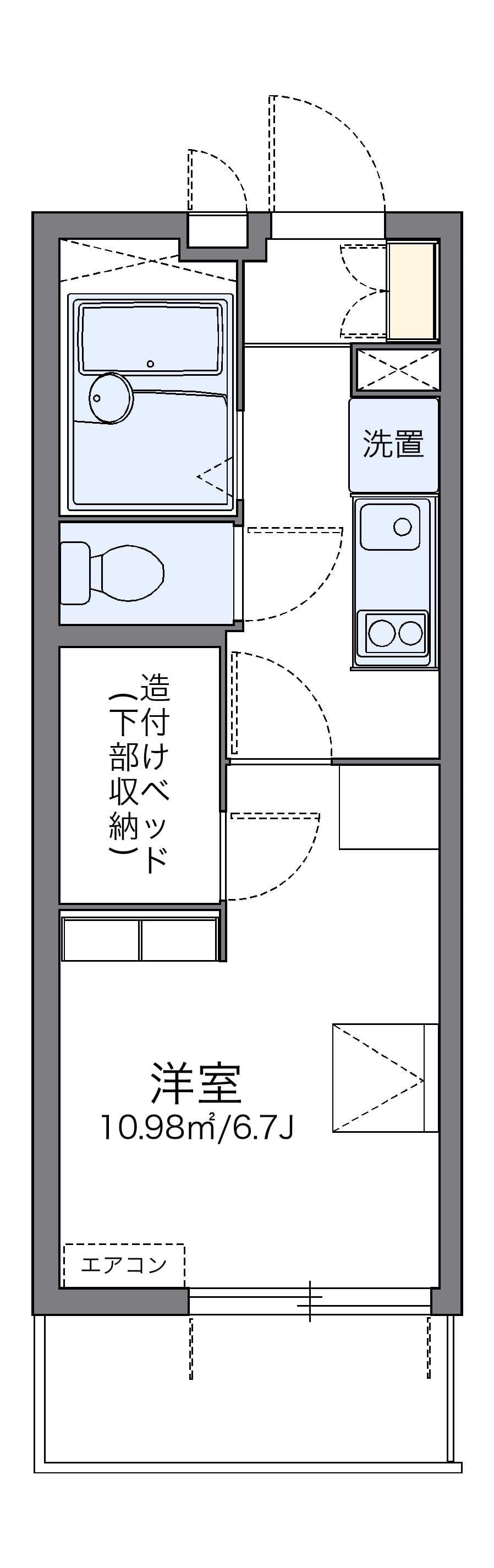 Preview floorplan of leopalace Nishi Sengokucho