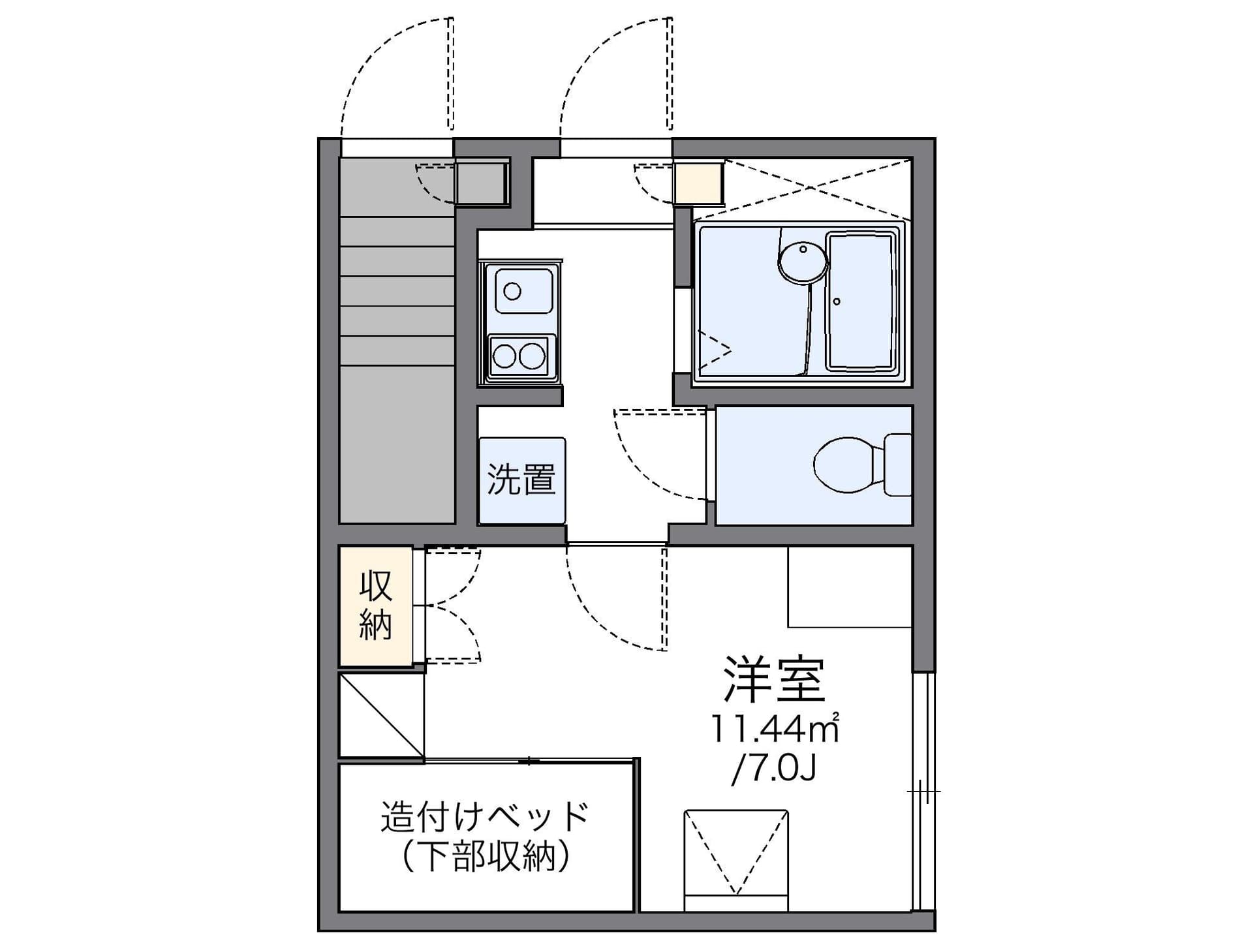 Preview floorplan of leopalace West Kami Fukuoka