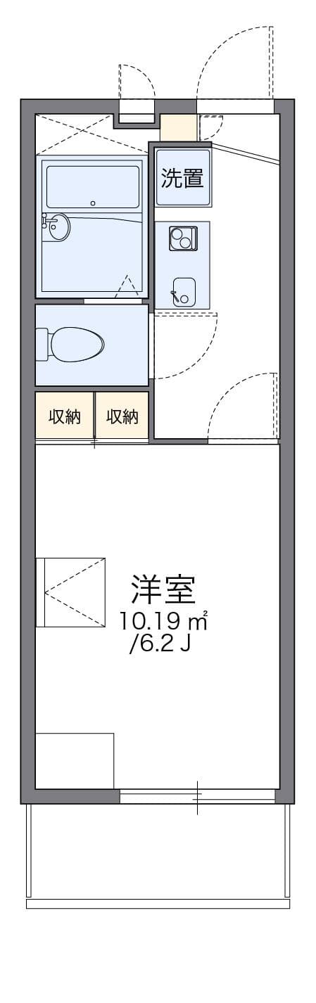 Preview floorplan of leopalace Hanamizuki Nibankan