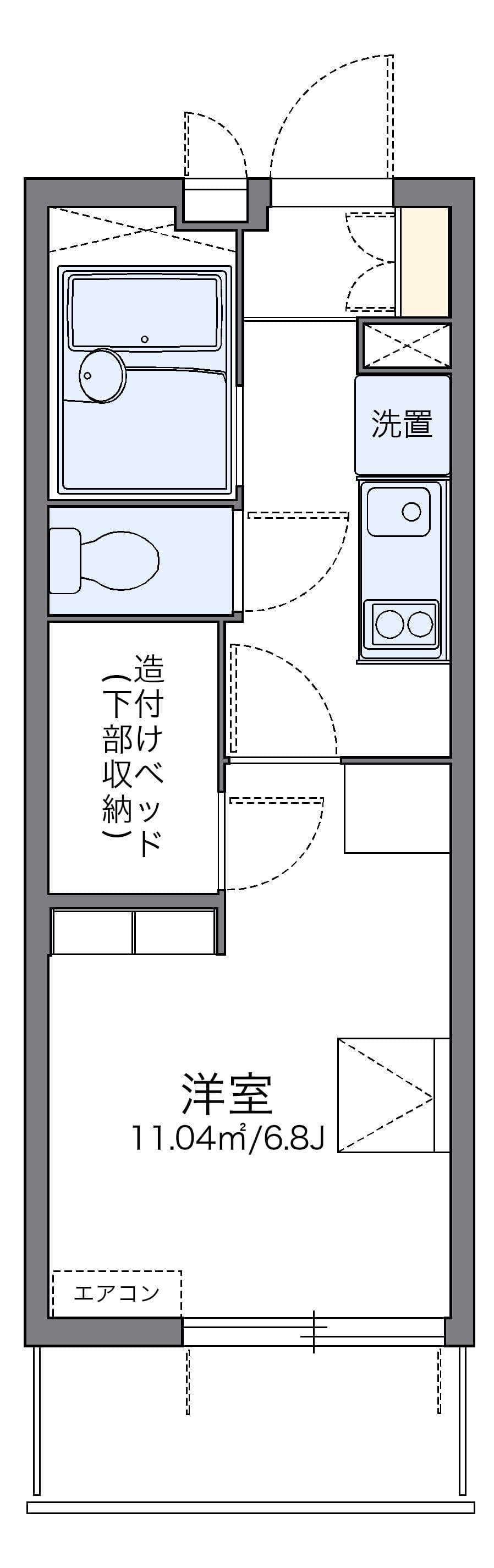 Preview floorplan of leopalace Sumiyoshi