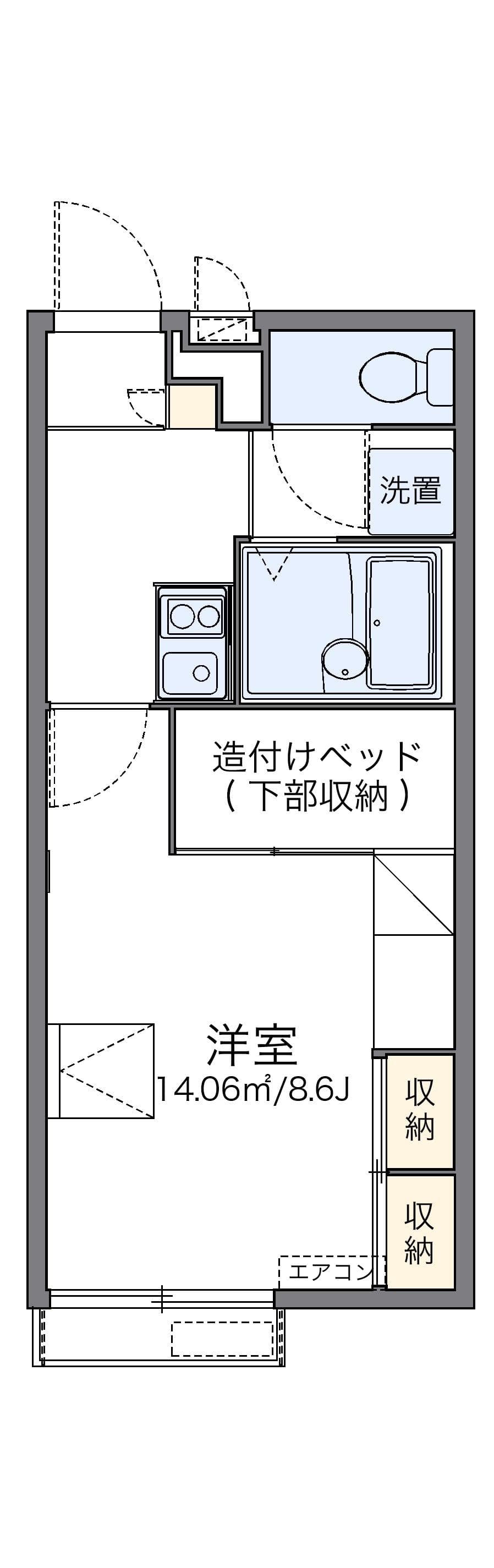 Preview floorplan of leopalace Tsuji Kyu Dai3