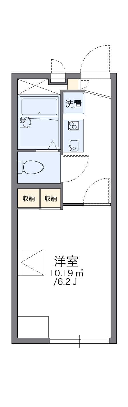 Preview floorplan of leopalace Kourokudai