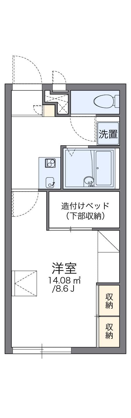 Preview floorplan of leopalace Sunny Hill Akabane