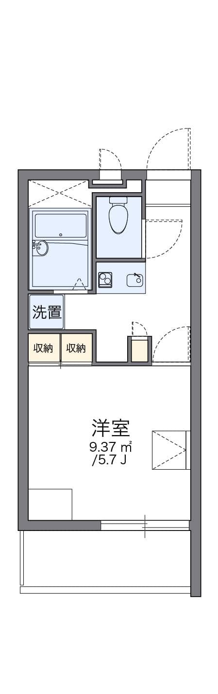 Preview floorplan of leopalace Ryusei Nakamichi Dori