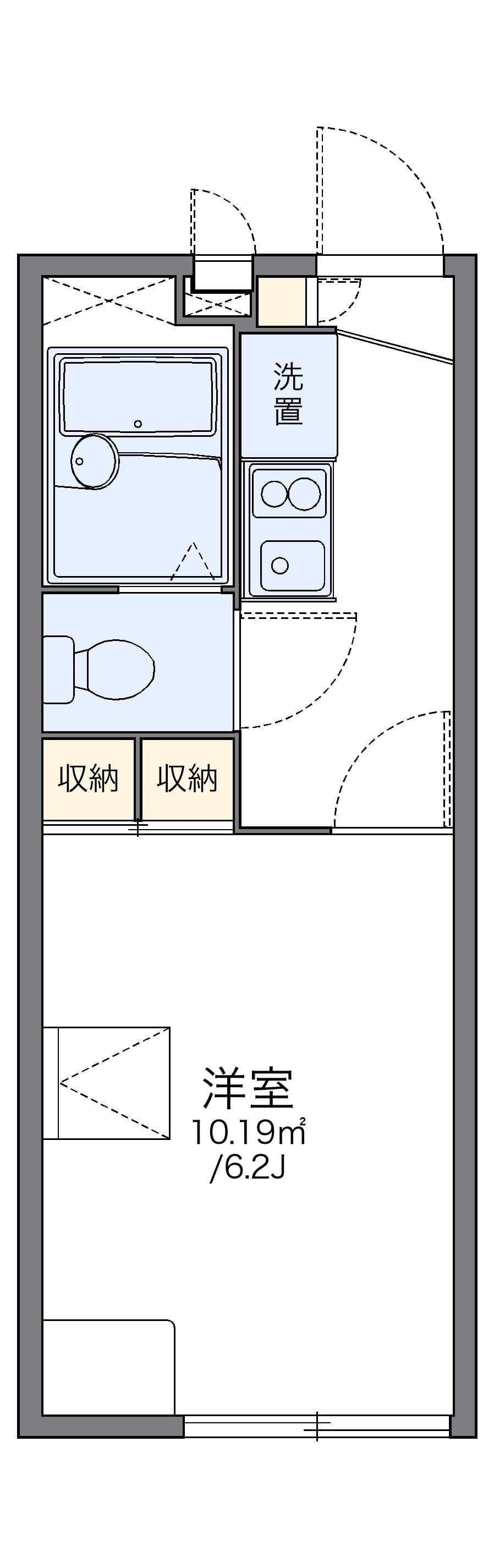Preview floorplan of leopalace Sunny Side Hirai
