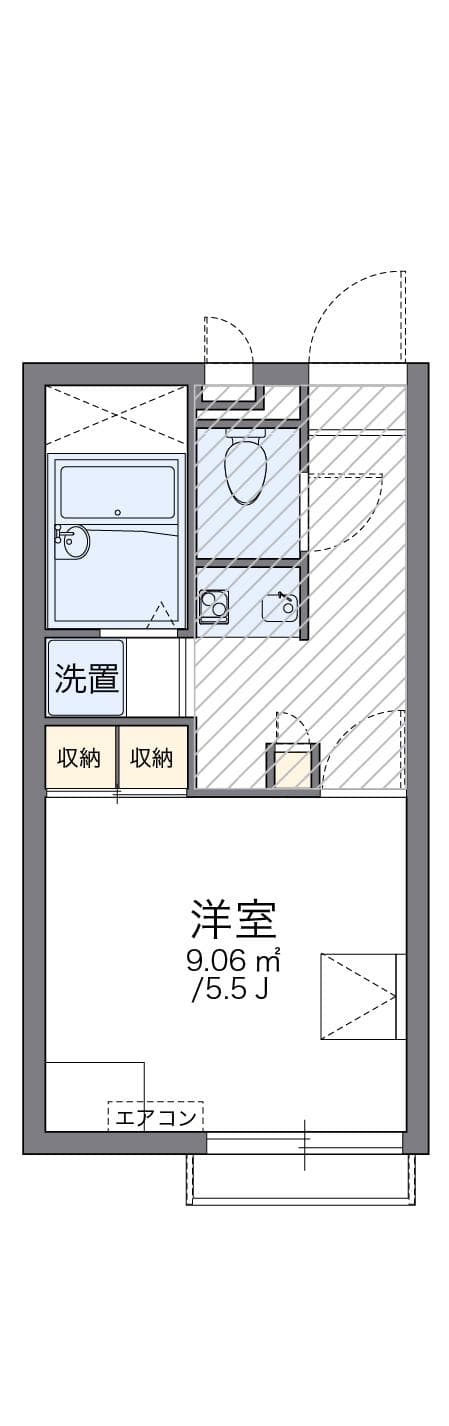Preview floorplan of leopalace Miura