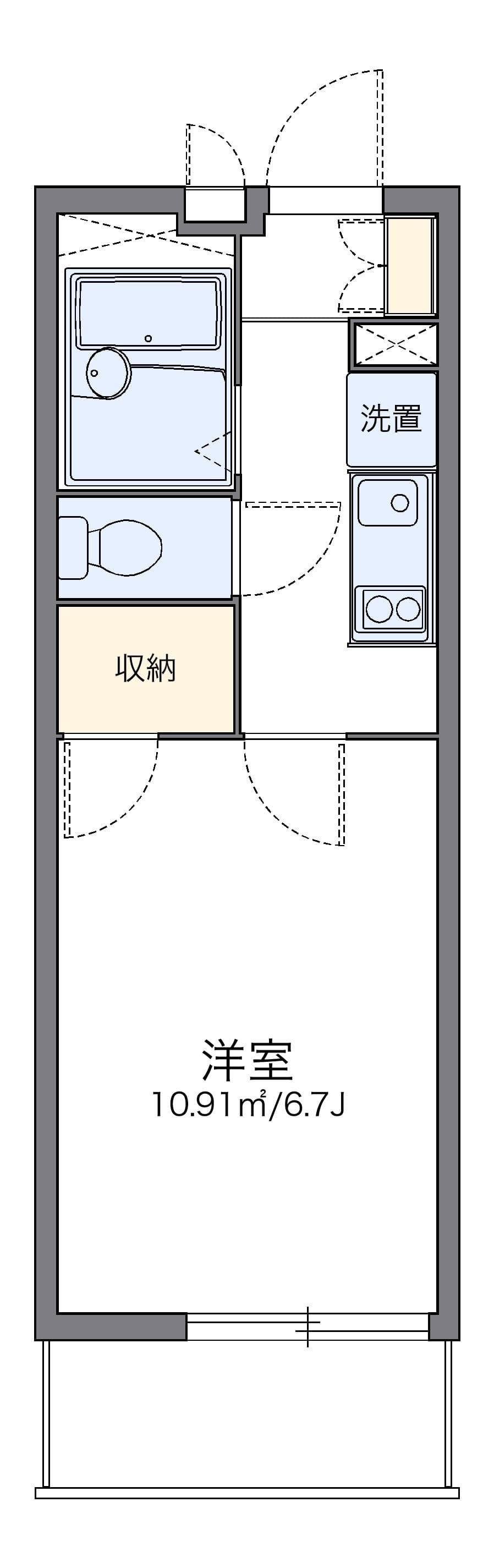 Preview floorplan of leopalace Hamadera Dot Kagayaki