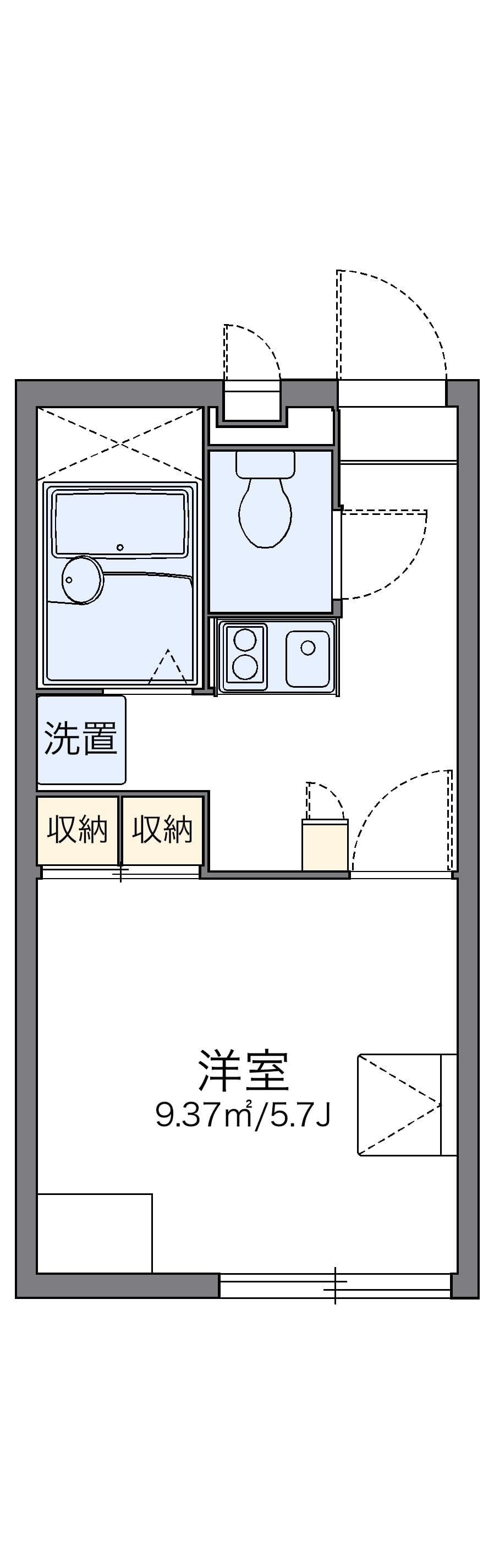Preview floorplan of leopalace Wisteria Hirai II