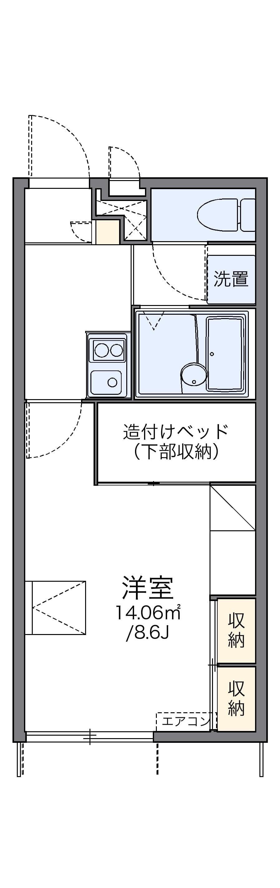 Preview floorplan of leopalace Rainbow Matsugaoka