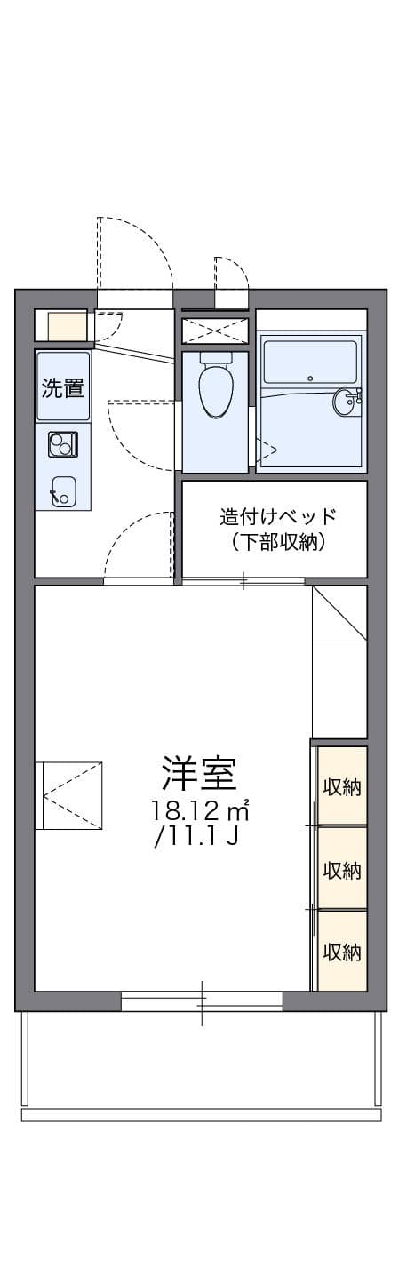 Preview floorplan of leopalace Zest Nishi Narita