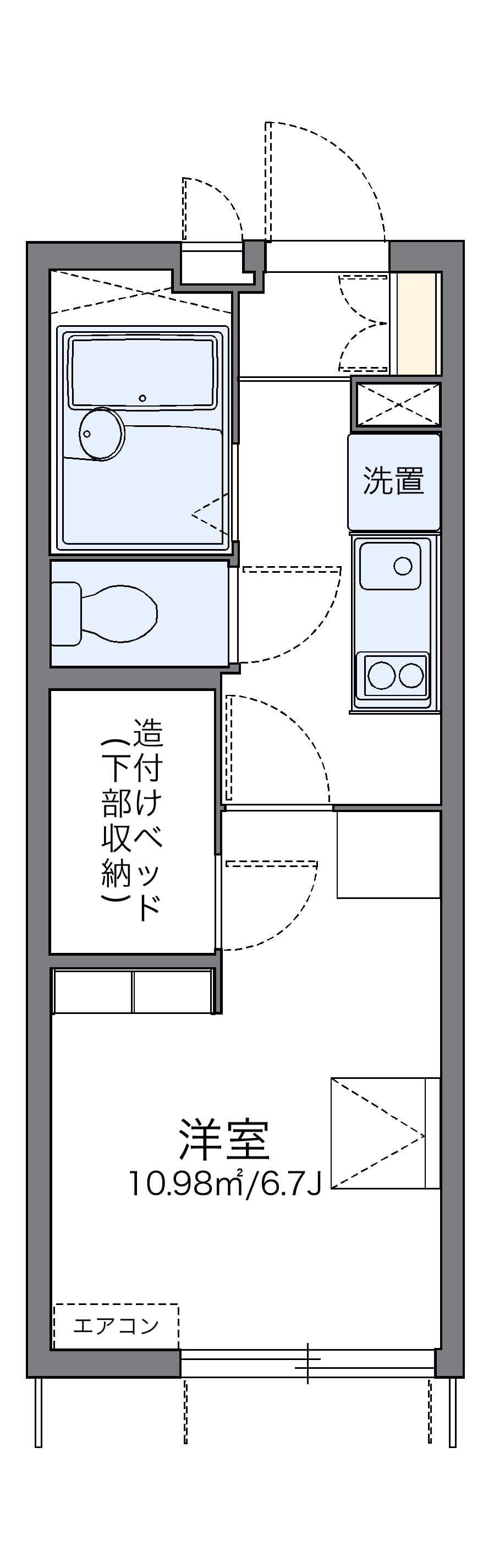 Preview floorplan of leopalace Hiroshiratake