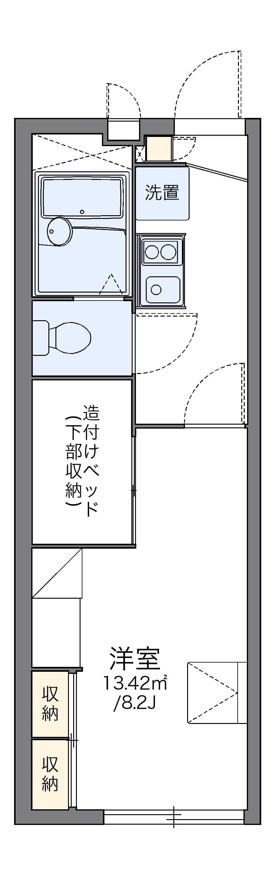 Preview floorplan of leopalace Leciel Bleu Kanaoka