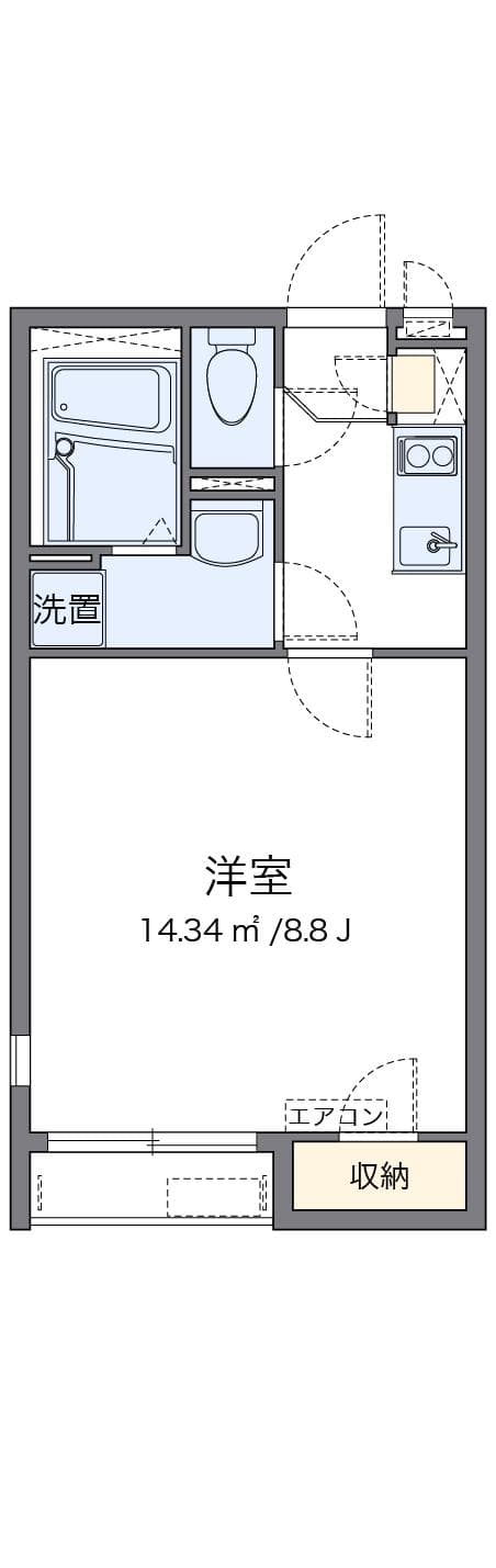 Preview floorplan of CLEINO Nisshin Korien