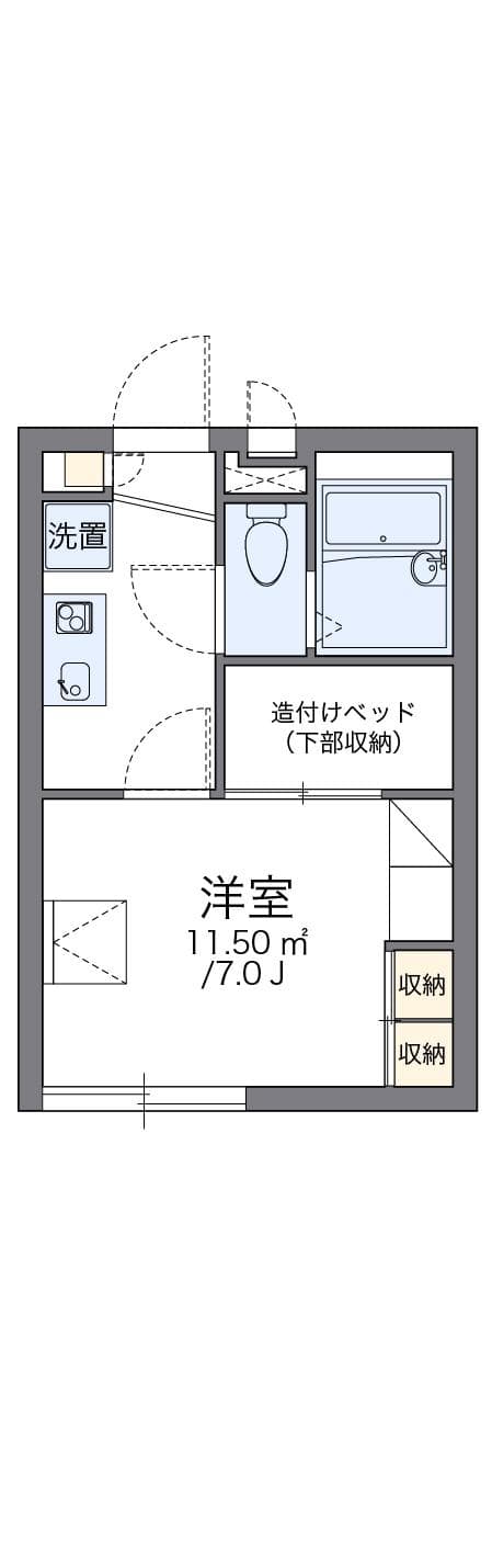 Preview floorplan of leopalace Nojima 43