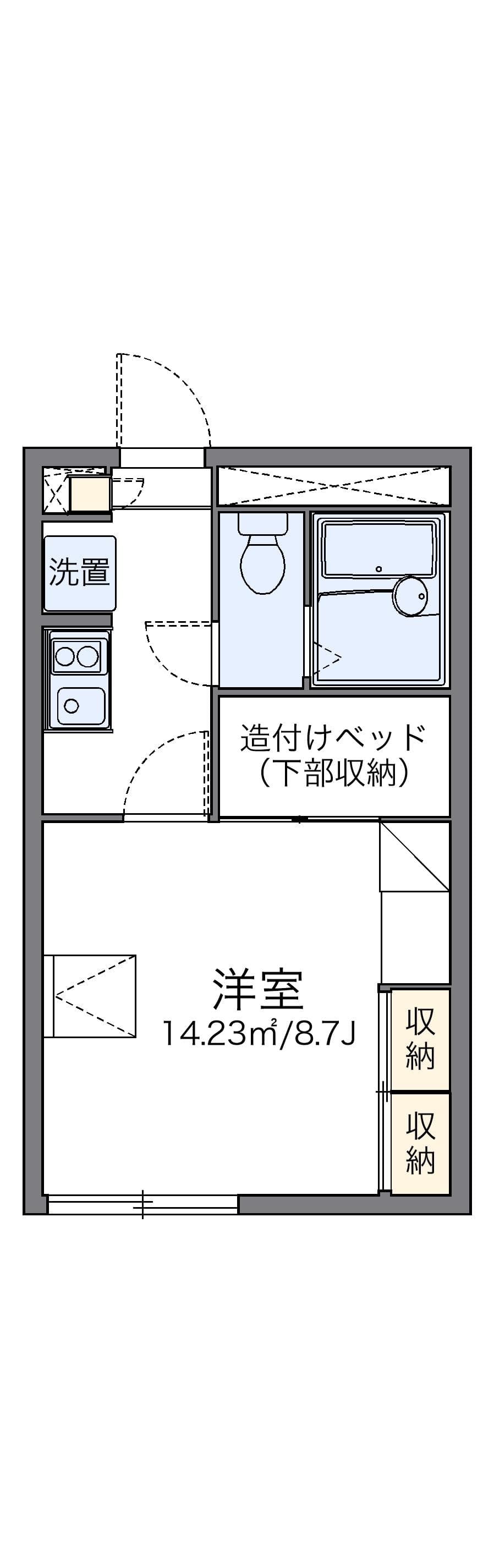 Preview floorplan of leopalace Hanakawa