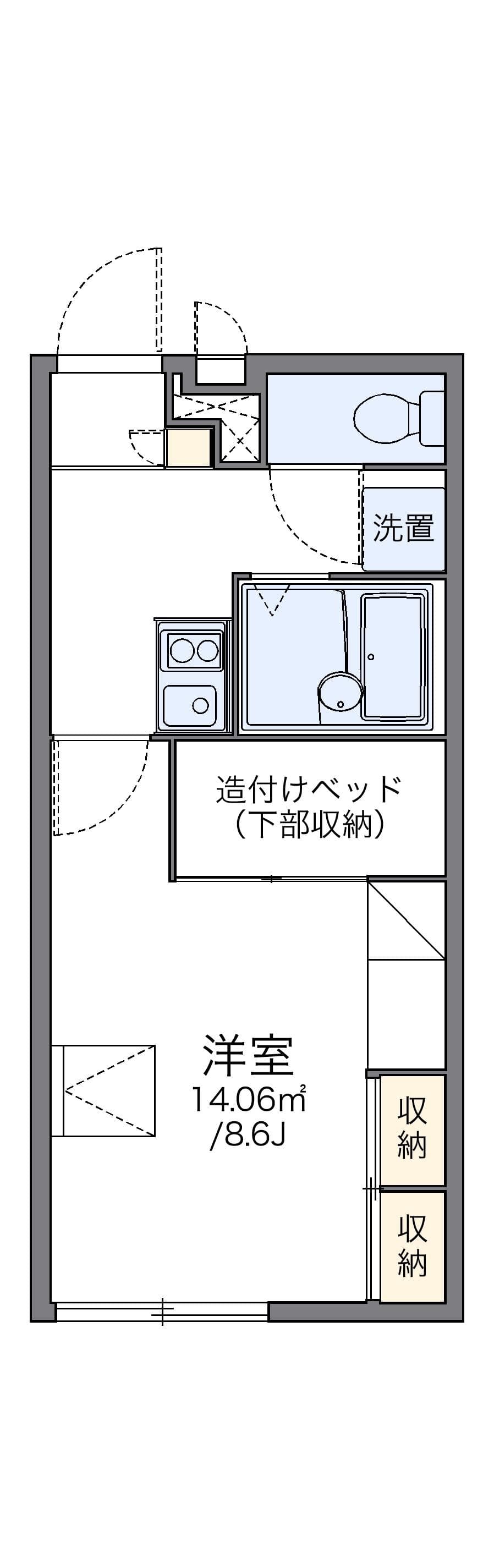 Preview floorplan of leopalace Oasis Kishiwada