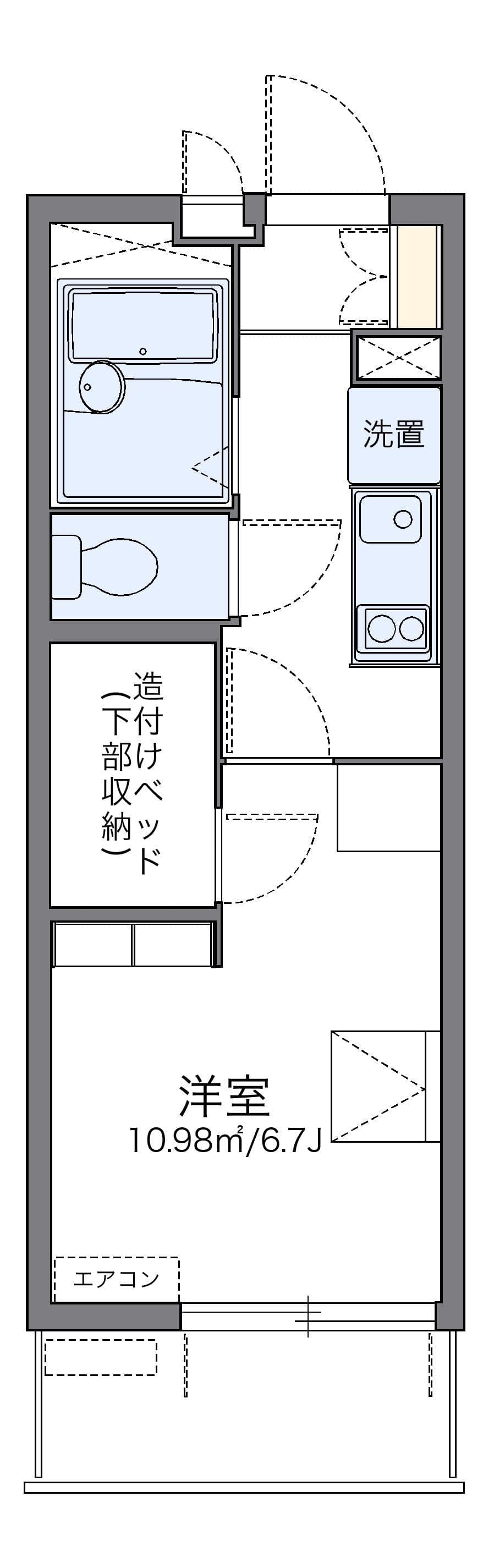 Preview floorplan of leopalace Osaka Misaki II