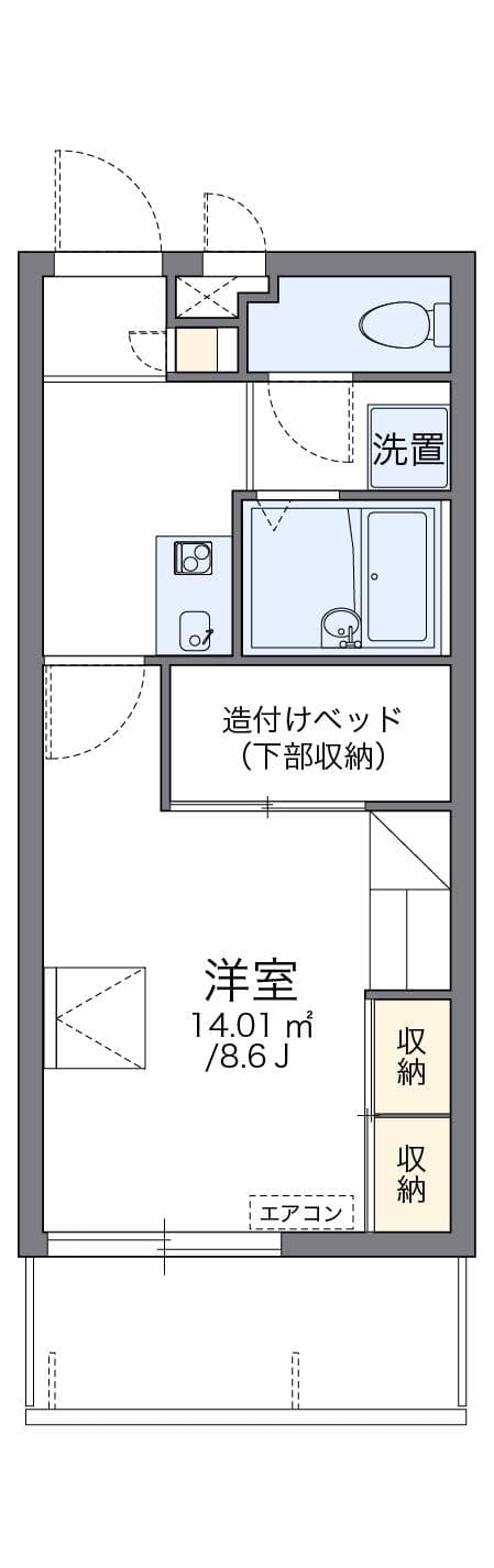 Preview floorplan of leopalace Naha Urizun