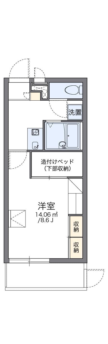 Preview floorplan of leopalace Forest Katsurazaka