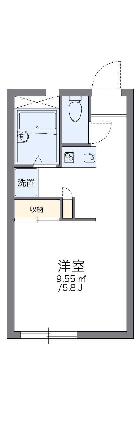 Preview floorplan of leopalace Kita Hatsutomi