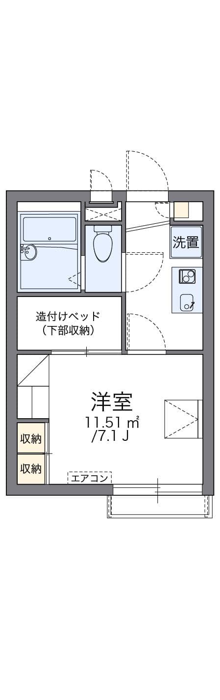 Preview floorplan of leopalace Satsukiyama