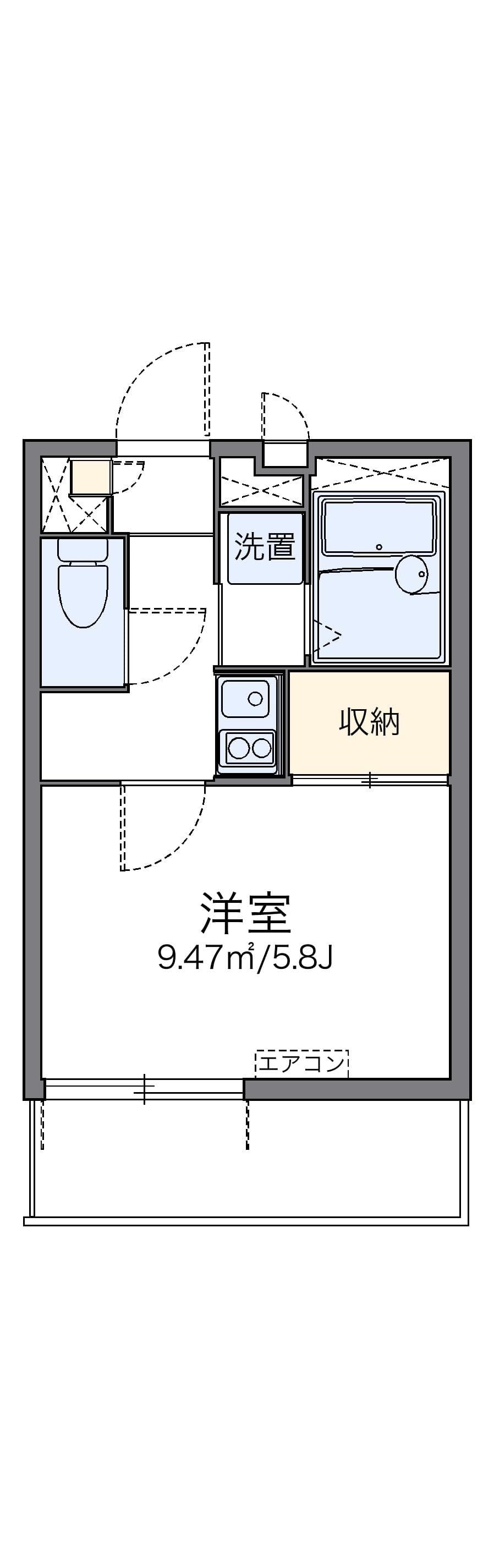 Preview floorplan of leopalace Oakcourt Nagahashi