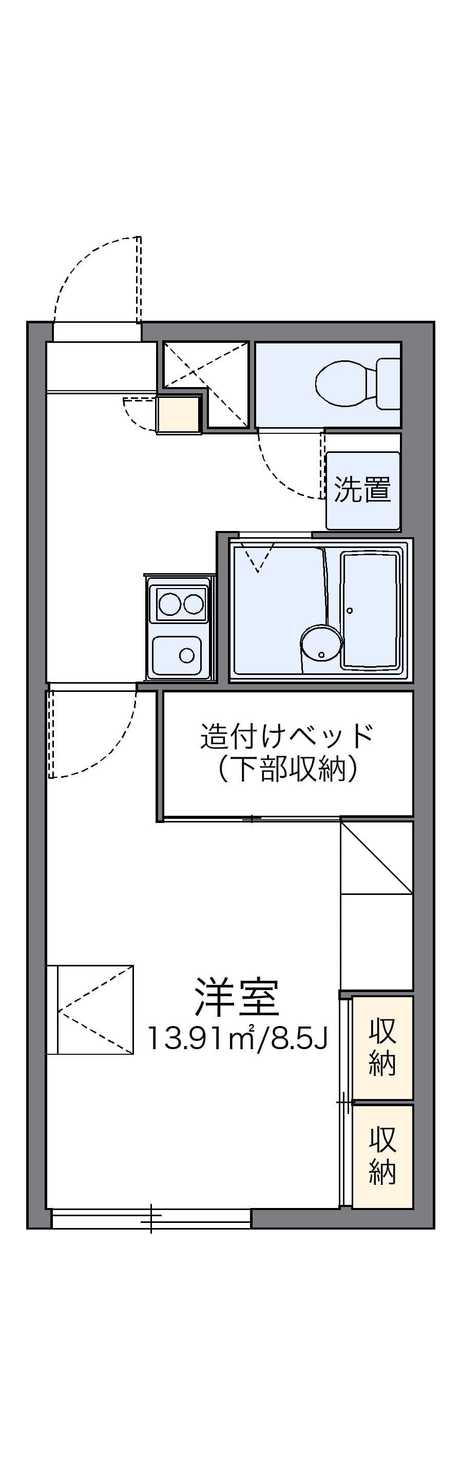Preview floorplan of leopalace Freedom Minami 5 jyou