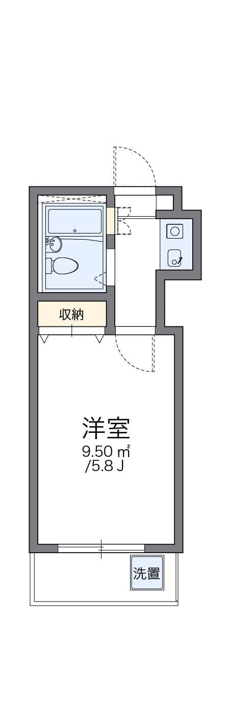 Preview floorplan of leopalace Yoshikawa Dai7