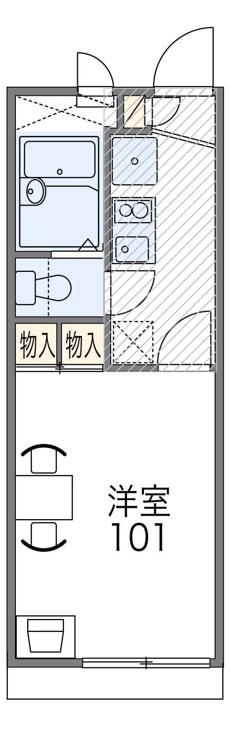 Preview floorplan of leopalace Claire Fukuda