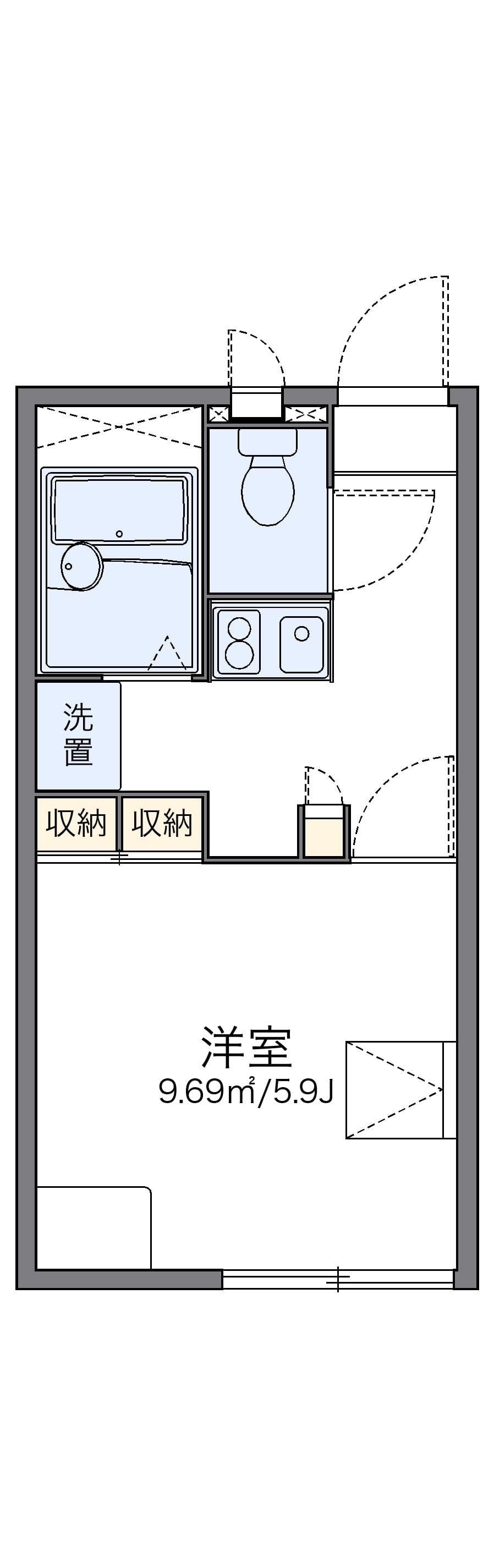 Preview floorplan of leopalace Kinshoudai