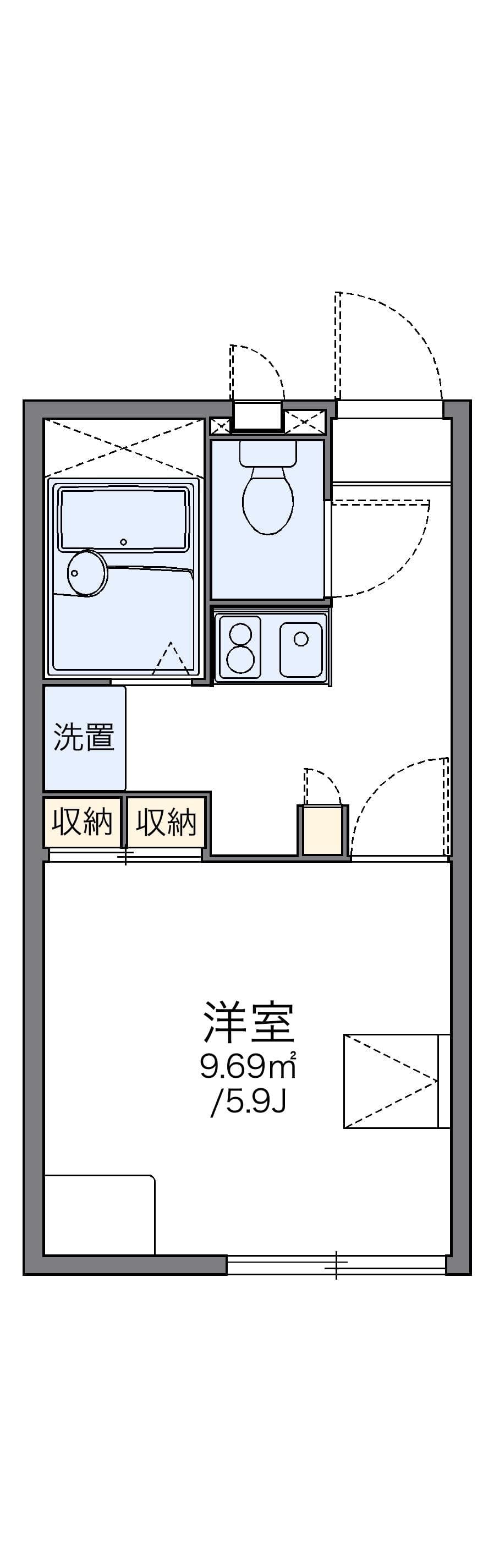 Preview floorplan of leopalace Happyakujima