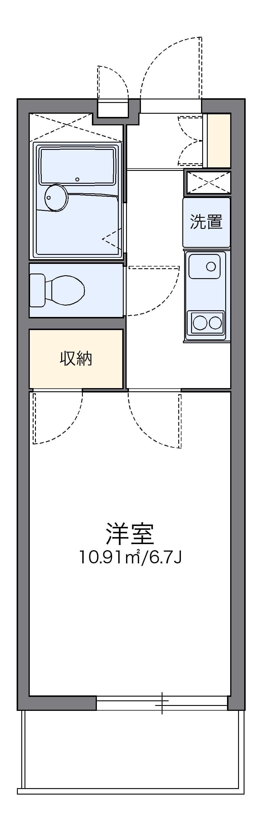 Preview floorplan of leopalace Cressia Sakumachi