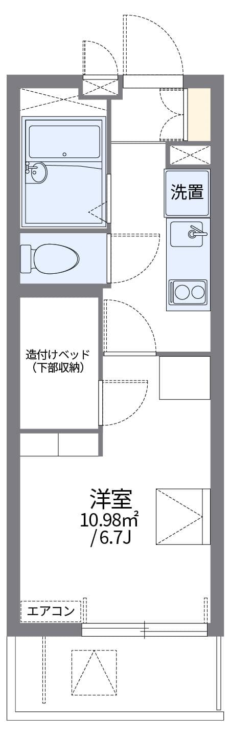Preview floorplan of leopalace Sakurao Honmachi