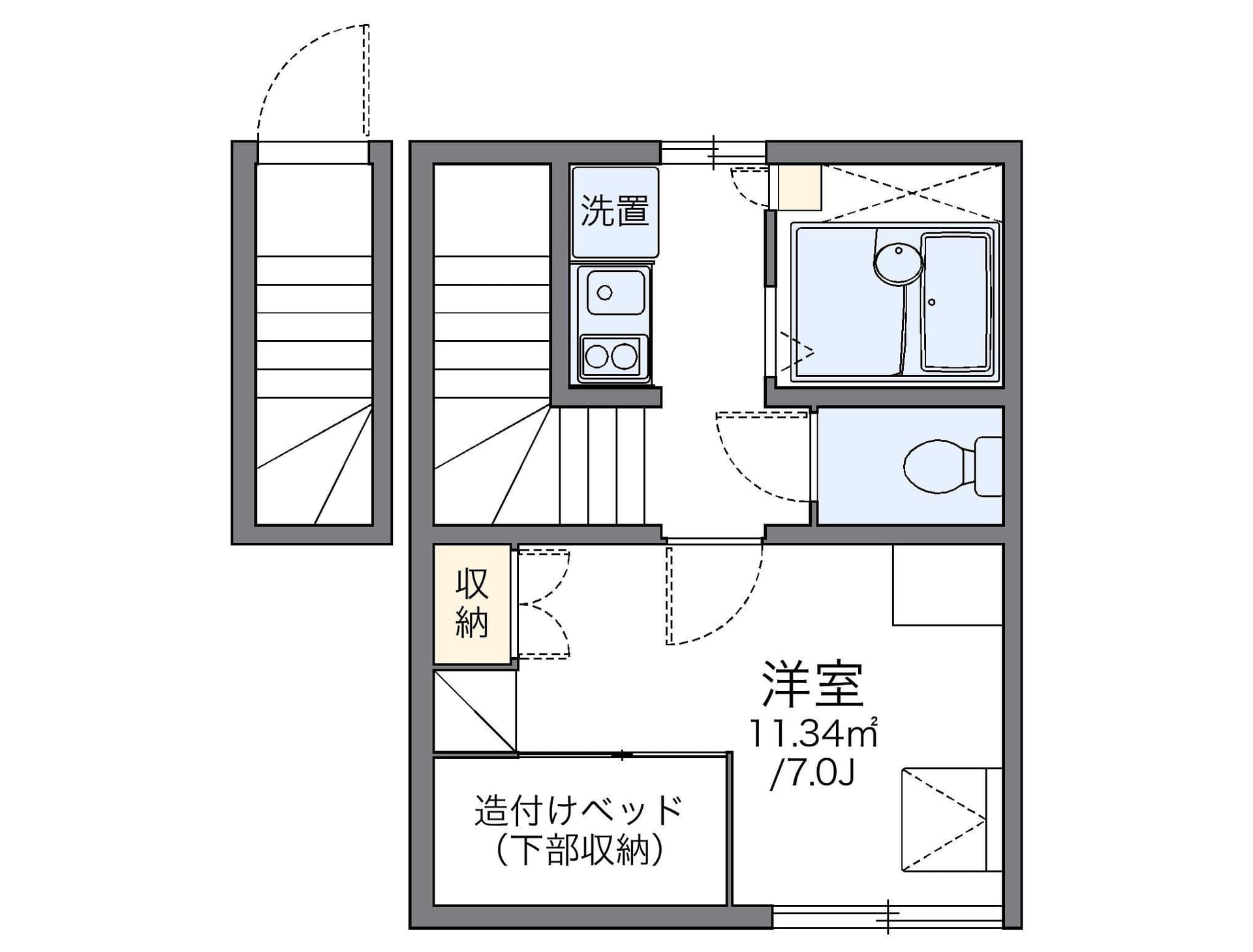 Preview floorplan of leopalace Honjo
