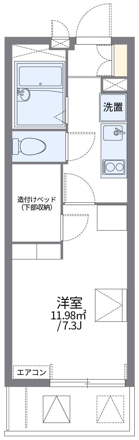 Preview floorplan of leopalace Le Ciel Bleu Kanaoka II