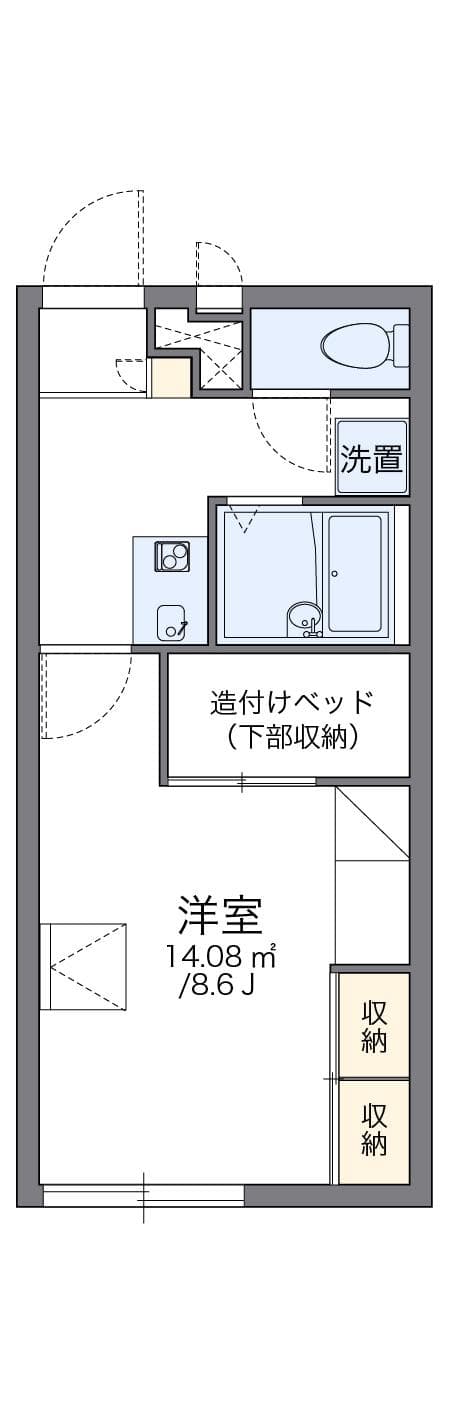 Preview floorplan of leopalace Kamiga Tsujinaka