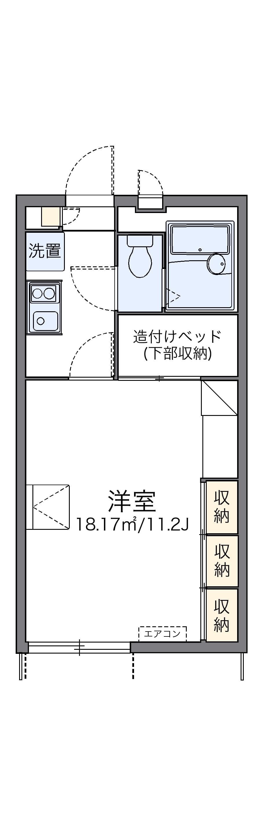 Preview floorplan of leopalace Kawazu