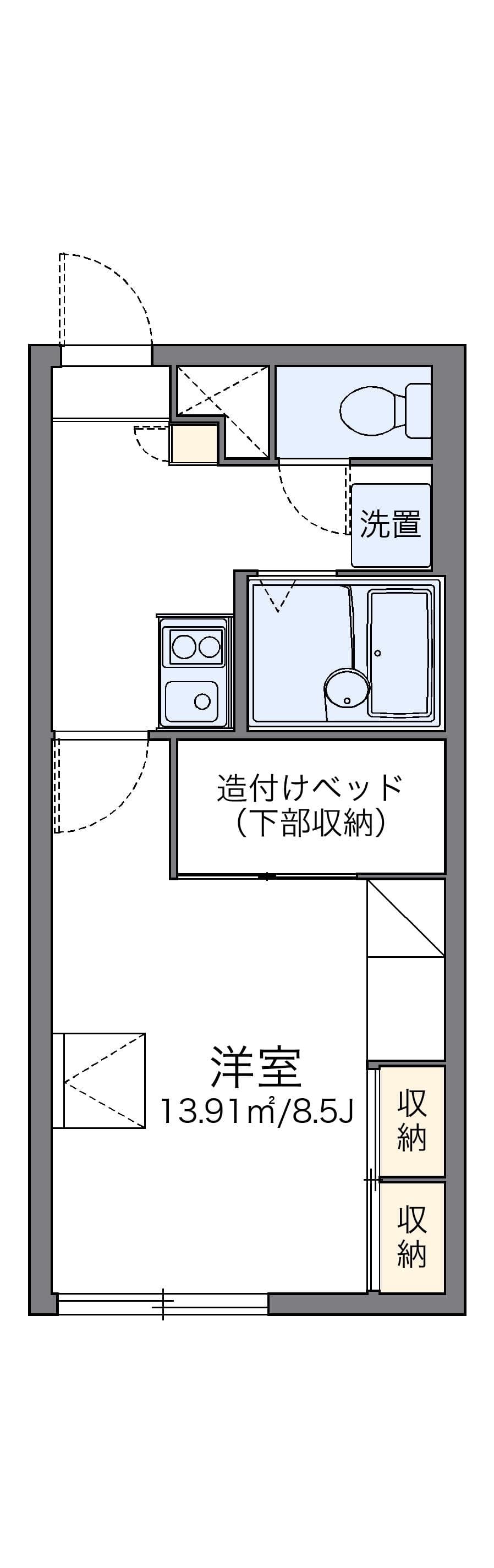 Preview floorplan of leopalace Blanc Hiraoka Kouen