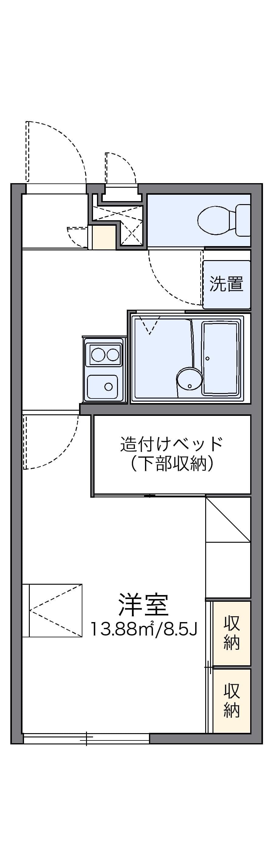 Preview floorplan of leopalace Suehiro