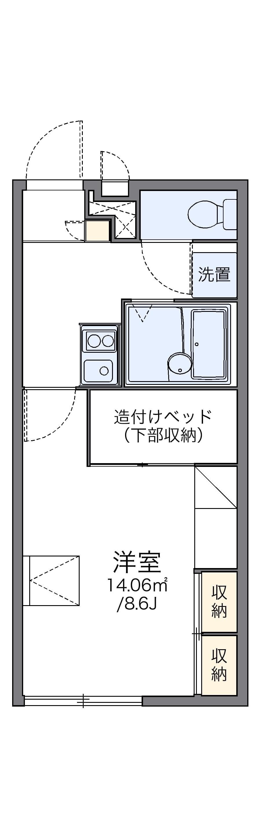 Preview floorplan of leopalace Numazaki