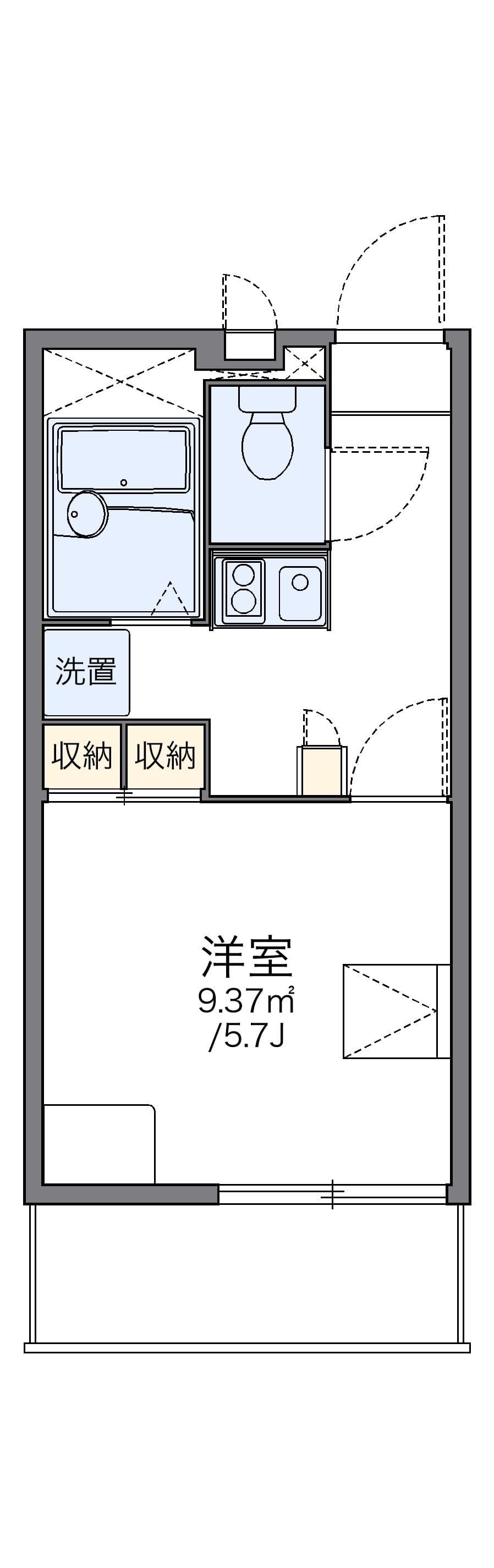 Preview floorplan of leopalace Shinmachi C