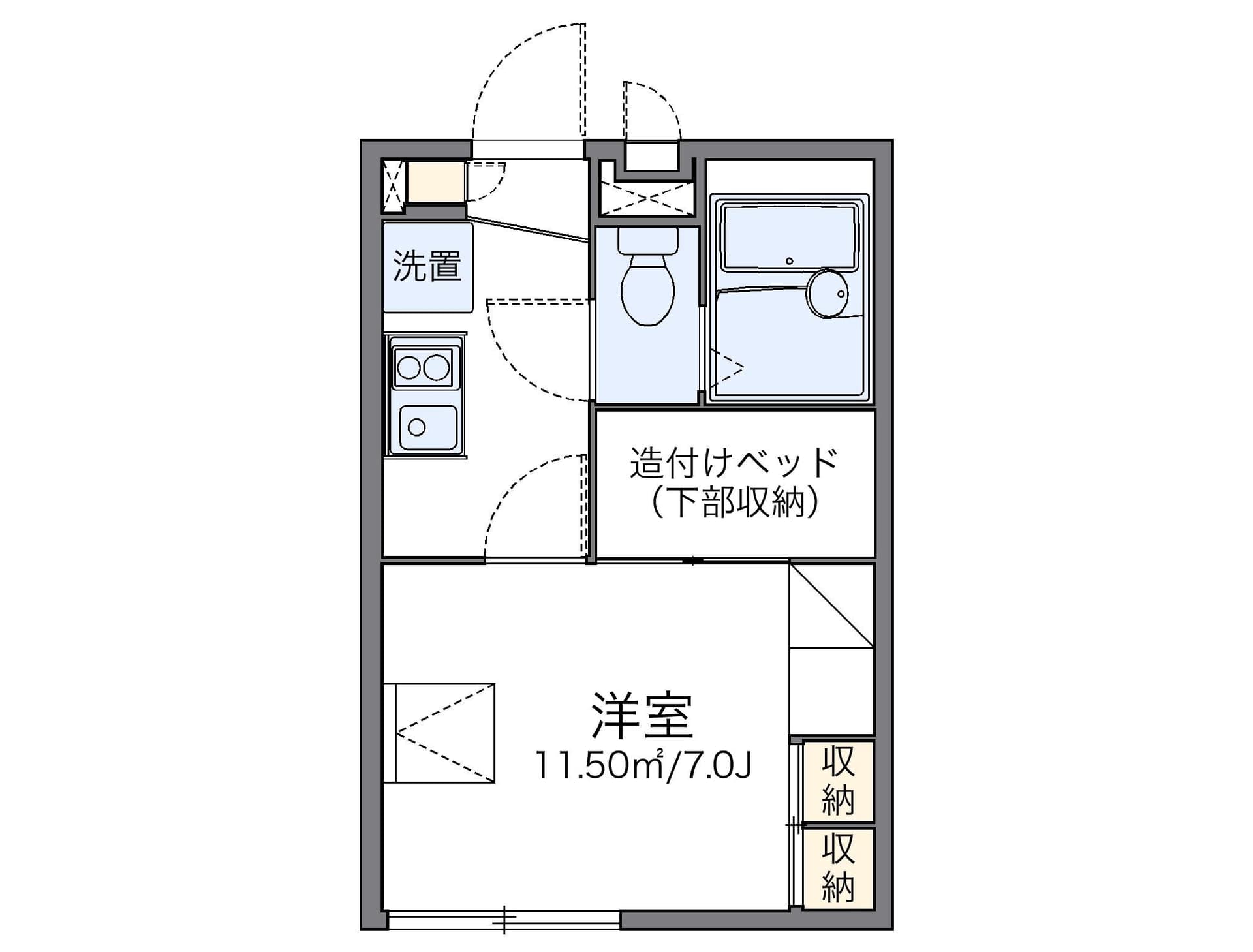 Preview floorplan of leopalace Kuruntepu A