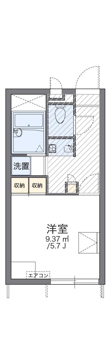 Preview floorplan of leopalace Fujio
