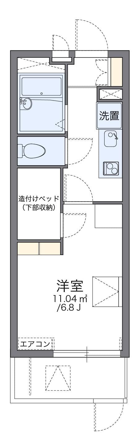 Preview floorplan of leopalace Fuji II