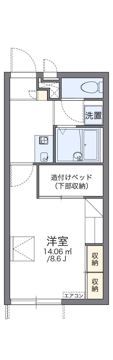Preview floorplan of leopalace Musashi