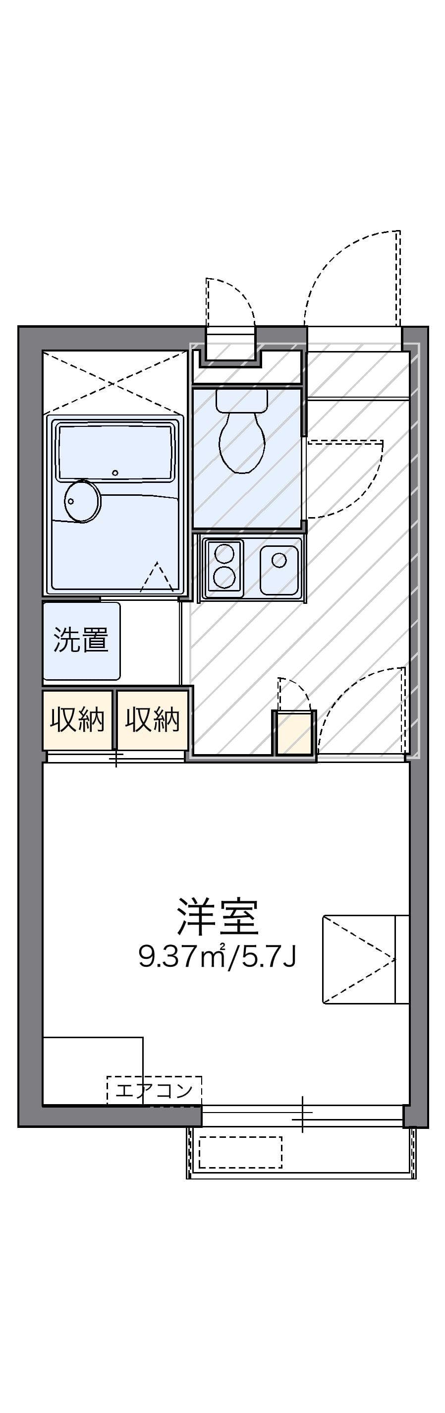 Preview floorplan of leopalace Minami Koji