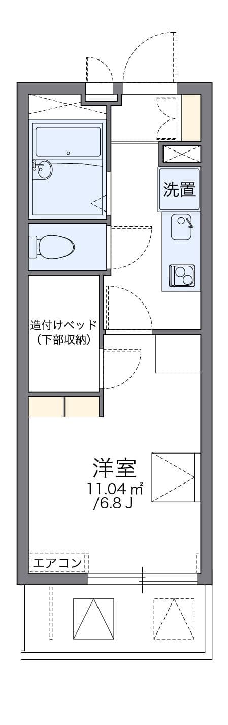 Preview floorplan of leopalace Kami Mitsushima