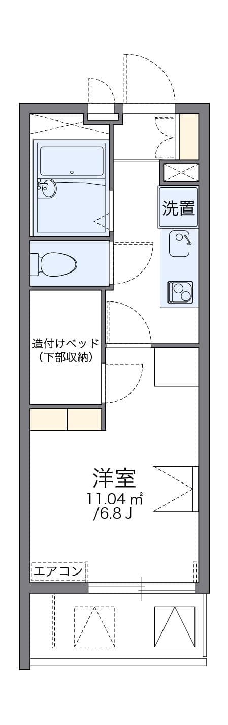 Preview floorplan of leopalace Himawariso